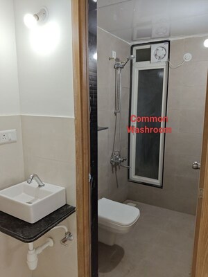 Washroom in 2 BHK Apartment at Rama Fusion Towers, Hinjewadi – for Rent