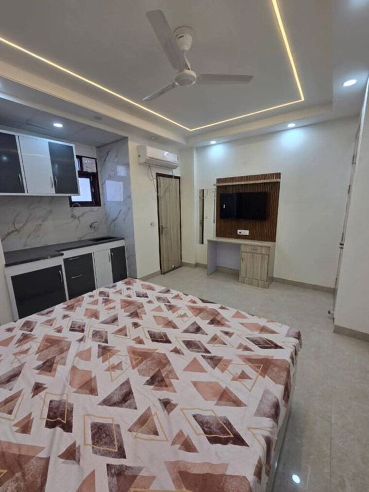Bedroom, allure-homes 1 RK 600 Sq.Ft. Builder Floor In Sector 14 Gurgaon 10516907