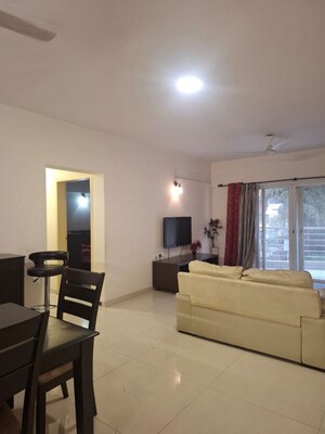 Living Room in 2 BHK Apartment at Ganga Platino, Kharadi – for Rent
