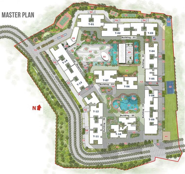 Master Plan, godrej-parkshire 2 Bedroom 1224 Sq.Ft. Apartment In Hoskote Bangalore 10516980