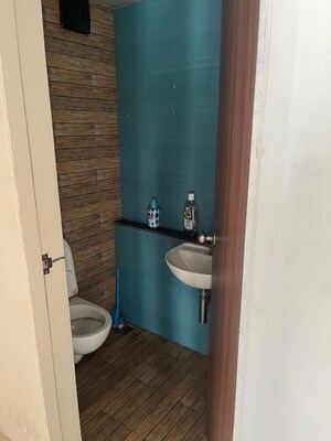 Bathroom in 2 BHK Apartment at Lodha Crown Quality Homes, Majiwada – for Rent