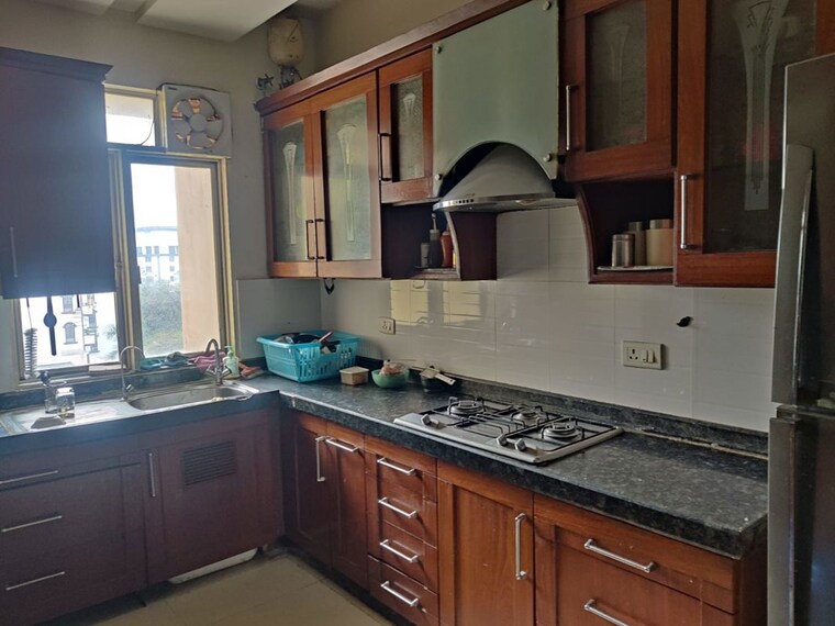 Kitchen, shalimar-heights-lucknow 3 Bedroom 2000 Sq.Ft. Apartment In Butler Colony Lucknow 10517046