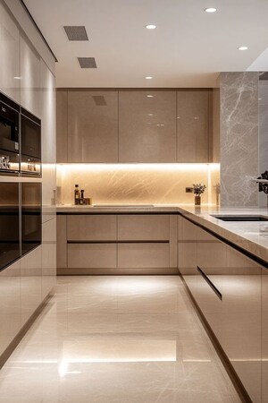 Kitchen in 2 BHK Builder Floor at Dlf City Phase 3 – for Rent