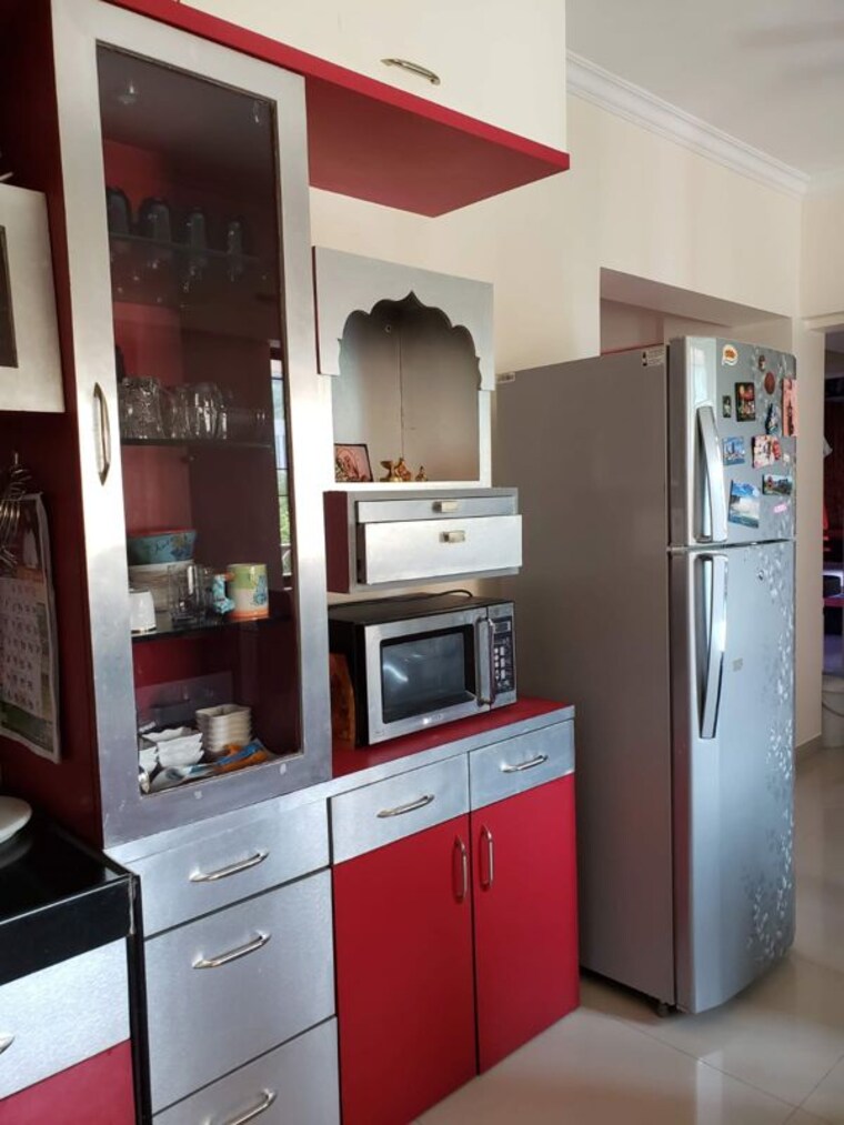 Kitchen, orange-life 2 Bedroom 851 Sq.Ft. Apartment In Pashan Pune 10517312