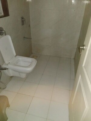 Bathroom in 3 BHK Apartment at Puranik Hometown, Ghodbunder Road – for Rent