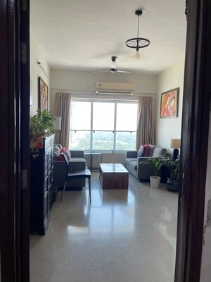 Living Room in 2 BHK Apartment at Romell Aether, Goregaon East – for Rent