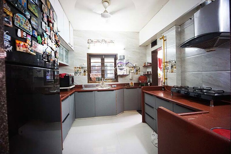 Kitchen, gurukul 3 Bedroom 190 Sq.Yd. Apartment In Gurukul Ahmedabad 10517417