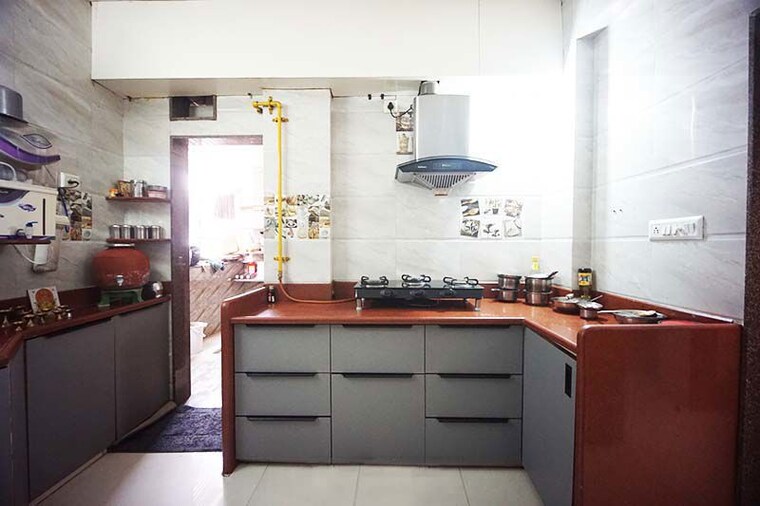 Kitchen, gurukul 3 Bedroom 190 Sq.Yd. Apartment In Gurukul Ahmedabad 10517417