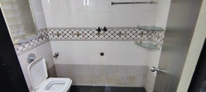 Bathroom in 2 BHK Apartment at Sai Baba Vihar Complex, Ghodbunder Road – for Rent