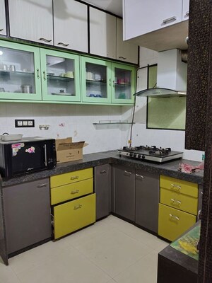 Kitchen in 2 BHK Apartment at JVM Sky Court, Bhayandarpada – for Rent