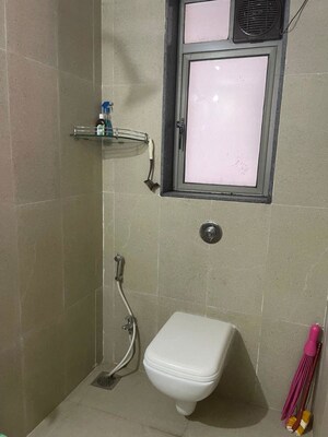 Bathroom in 2 BHK Apartment at Runwal Eirene, Balkum Pada – for Rent