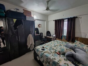 Bedroom in 1 BHK Apartment at Magarpatta City Heliconia, Hadapsar – for Rent