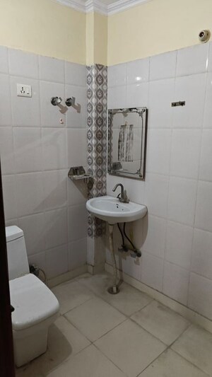 Bathroom in 3 BHK Builder Floor at Chattarpur – for Rent