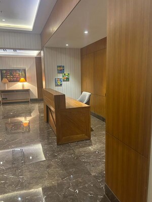 Living Room in 3 BHK Apartment at Ambience Tiverton, Sector 50 – for Rent