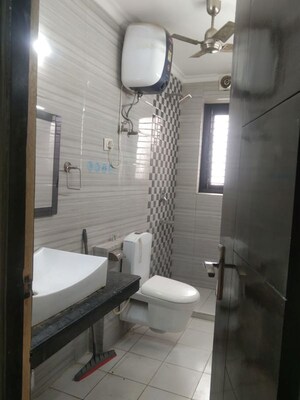 Bathroom in 3 BHK Builder Floor at Mehrauli – for Rent