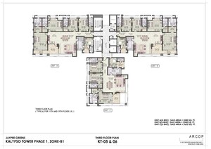Master Plan in 3.5 BHK Apartment at Jaypee Greens Kalypso Court, Sector 128 – for Sale
