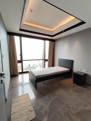 Living Room in 3 BHK Apartment at Lodha Trump Tower, Worli – for Rent