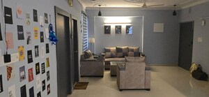 Living Room in 3 BHK Apartment at Samiah Melrose Avenue, Vrindavan Yojna – for Rent