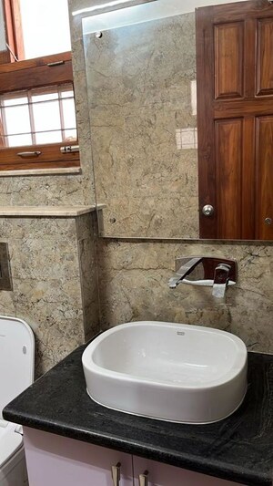 Bathroom in 3 BHK Builder Floor at Aman Vihar – for Rent