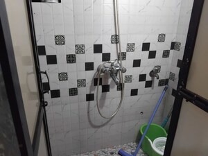 Bathroom in 1 RK Apartment at Gokuldham Complex, Goregaon East – for Rent