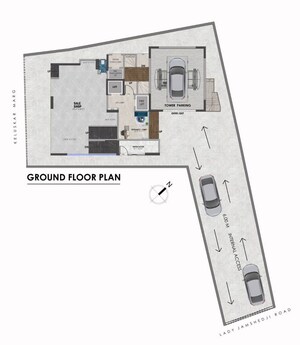 Floor Plan in 2 BHK Builder Floor at Sanghvi Morya, Dadar West – for Sale