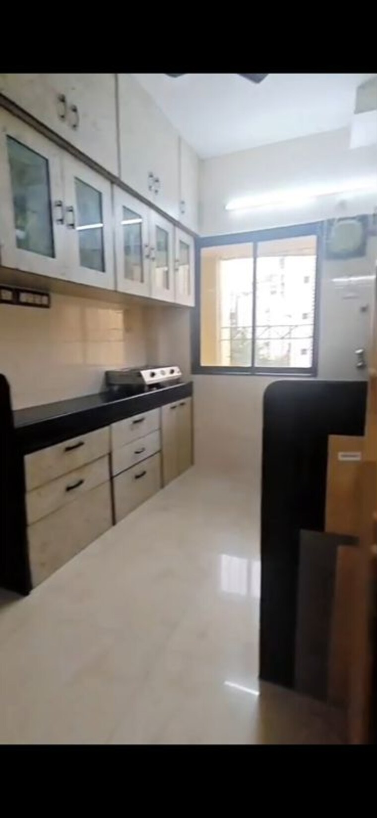 Kitchen, blue-elegance 3 Bedroom 1200 Sq.Ft. Apartment In Malad West Mumbai 10518099