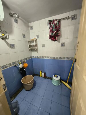 Bathroom in 3 BHK Apartment at Adhiraj Gardens, Kharghar – for Rent