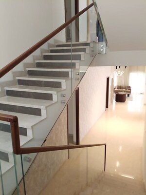 Staircase in 5 BHK Villa at Vaishnaoi Southwoods, Shamshabad – for Sale