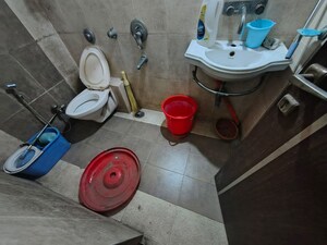 Bathroom in 2 BHK Apartment at Adhiraj Gardens, Kharghar – for Rent