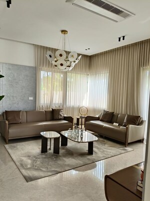 Living Room in 5 BHK Villa at Vaishnaoi Southwoods, Shamshabad – for Sale
