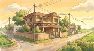  Independent House – Exterior View View at Kommaghatta - for Sale
