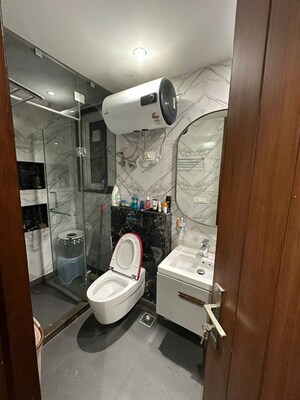 Washroom in 3 BHK Builder Floor at East Of Kailash – for Rent