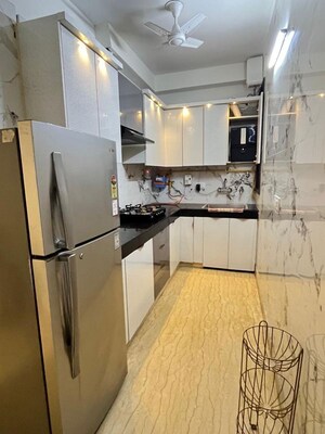 Kitchen in 2 BHK Builder Floor at Malviya Nagar – for Rent
