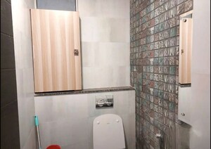 Bathroom in 4 BHK Apartment at Suraj Oranje Castle, Gomti Nagar – for Rent