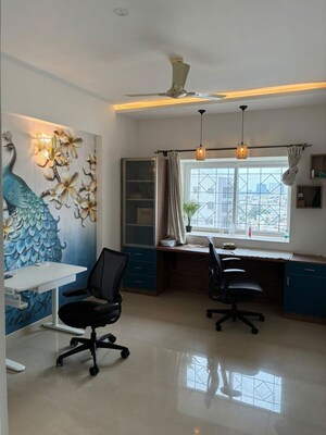 Living Room in 3 BHK Apartment at Skyline Beverly Park, Hebbal – for Rent