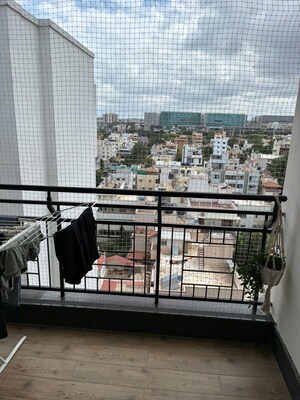 Balcony in 3 BHK Apartment at Skyline Beverly Park, Hebbal – for Rent