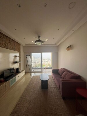 Living Room in 3 BHK Apartment at Skyline Beverly Park, Hebbal – for Rent