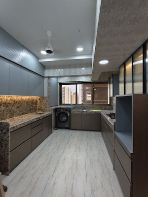 Kitchen in 3.5 BHK Apartment at Ekta Tripolis, Goregaon West – for Rent
