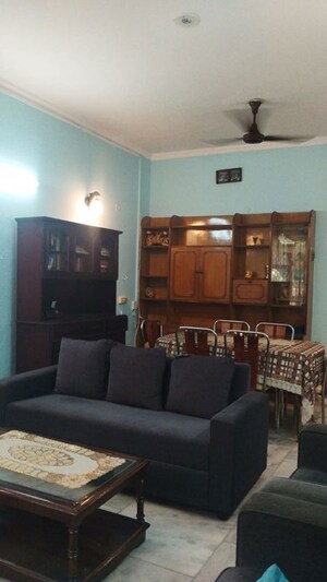 Living Room in 3 BHK Builder Floor at Chittaranjan Park – for Rent