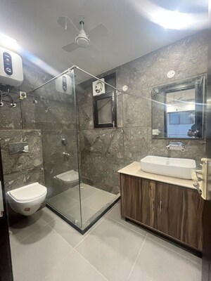Bathroom in 2 BHK Builder Floor at Palam Vihar Residents Association, Palam Vihar – for Rent