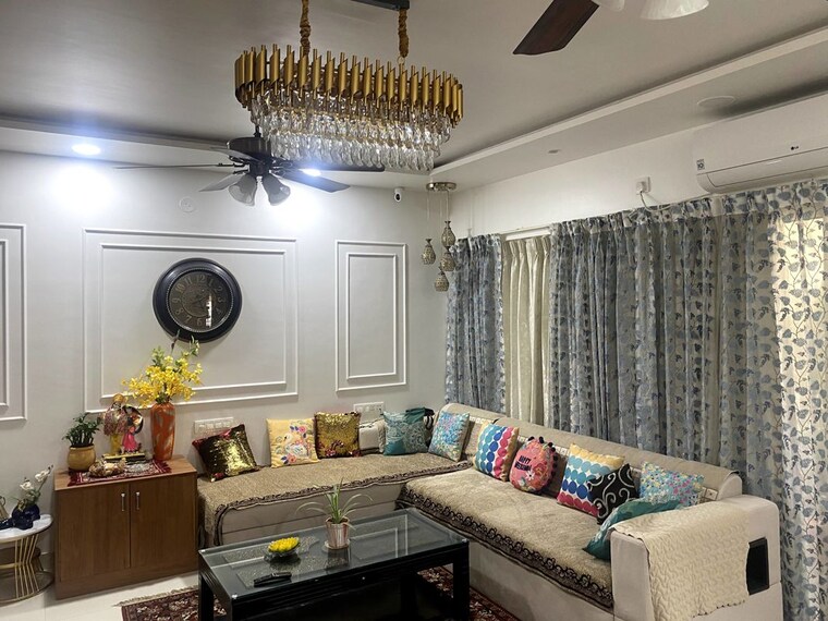 Living Room, kumar-picasso 3 Bedroom 1130 Sq.Ft. Apartment In Hadapsar Pune 10519051