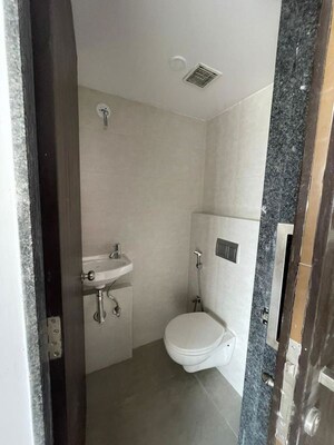 Bathroom in 1 BHK Apartment at Lodha Crown Quality Homes, Majiwada – for Rent