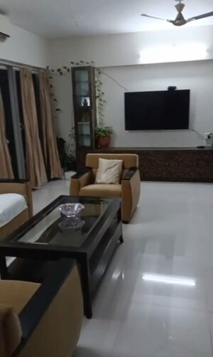 Living Room in 4 BHK Apartment at Baner – for Rent