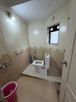 Bathroom in 2 BHK Independent House at Cosmos Heritage, Manpada – for Rent