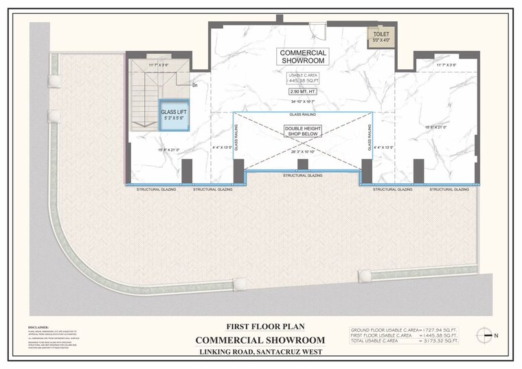 Floor Plan, santacruz west Commercial Showroom 3200 Sq.Ft. In Santacruz West Mumbai 10519370