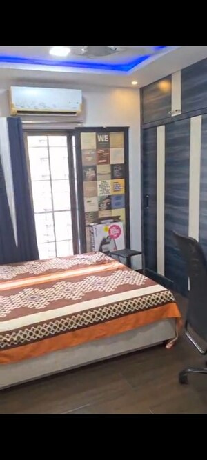 Bedroom in 2 BHK Apartment at Everest World Aspen, Dhokali – for Rent