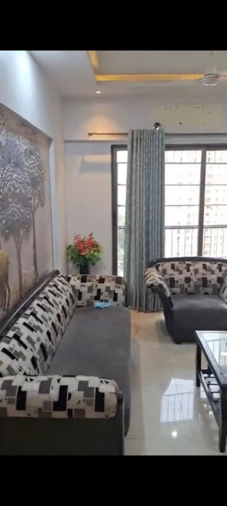 Living Room, everest-world-aspen 2 Bedroom 950 Sq.Ft. Apartment In Dhokali Thane 10519394