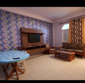 Living Room in 3 BHK Builder Floor at Sai Enclave Niti Khand, Niti Khand – for Rent