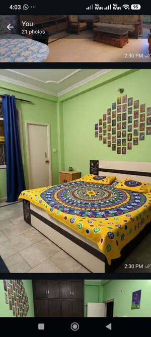 Bedroom in 3 BHK Builder Floor at Sai Enclave Niti Khand, Niti Khand – for Rent