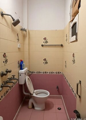 Bathroom in 3 BHK Builder Floor at Sai Enclave Niti Khand, Niti Khand – for Rent